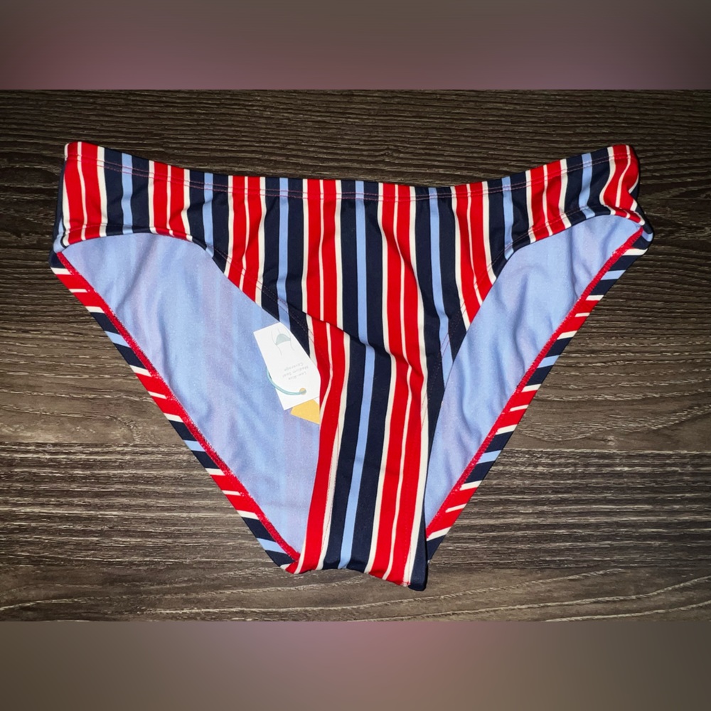 NWT Kona Sol Striped Swim Bottoms